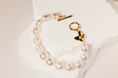 Butterfly Baroque Pearl Bracelet