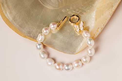 Butterfly Baroque Pearl Bracelet