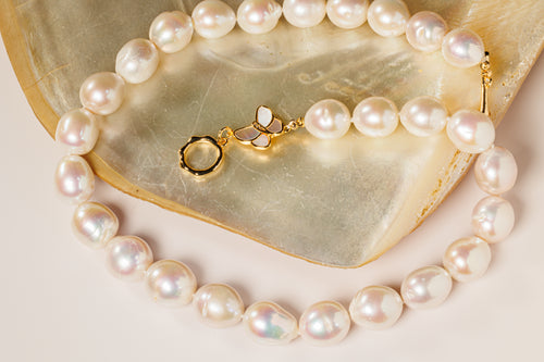 Butterfly Baroque Pearl Necklace