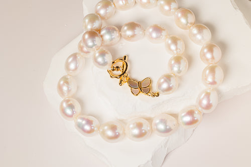 Butterfly Baroque Pearl Necklace