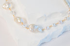 Mixed Baroque Pearl Necklace with stick pearls