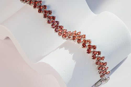 Passion Bloom Garnet Bracelet