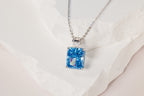 Blue Zirconia Necklace