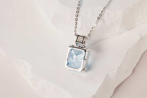 Blue Zirconia Necklace