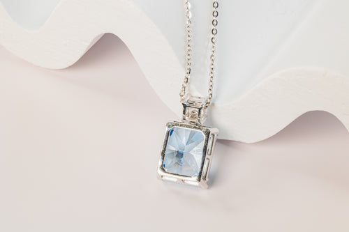 Blue Zirconia Necklace