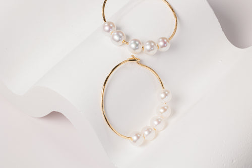 Golden Pearl Custom Hoops