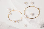 Golden Pearl Custom Hoops