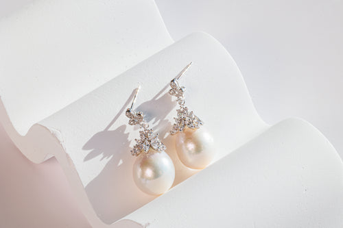 Lustrous Baroque Pearl Earrings