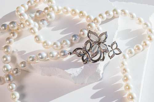 Butterfly Pearl Necklace - Multi-wear