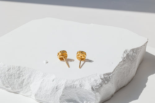 Small Sugarloaf Emerald Studs