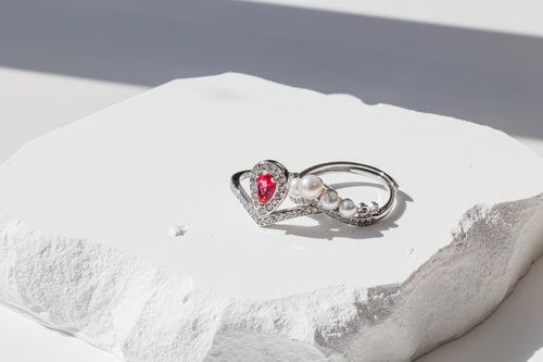 Pearl Duet Ring