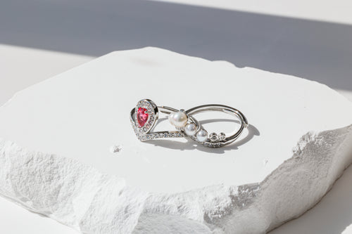 Pearl Duet Ring