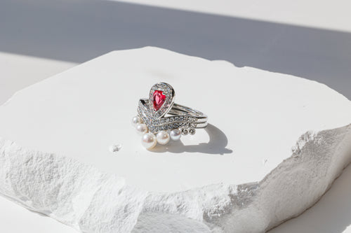 Pearl Duet Ring