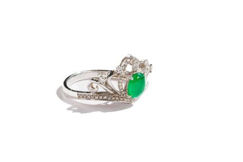 Majesty Jadeite Crown Ring