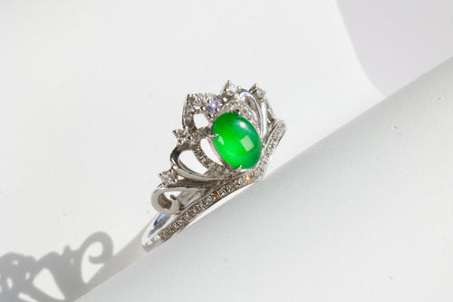 Majesty Jadeite Crown Ring