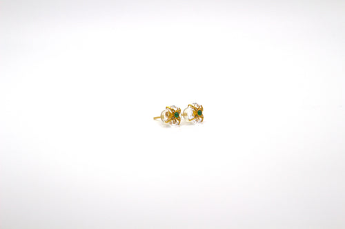 Jadeite Crystal Stud Earrings