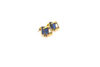 Dark Blue Crystal Earrings