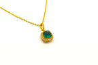 Emerald Pendant Sugarloaf Cut