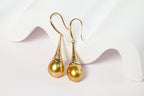 Golden South Sea Pearl Earrings